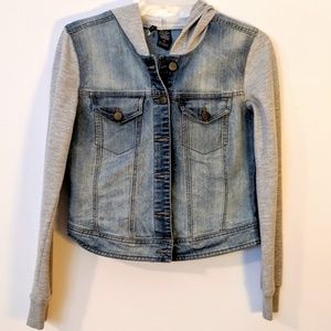 Fire LA Jean Jacket Hoodie Combo JR MED 7-9